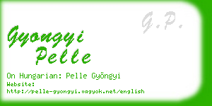 gyongyi pelle business card